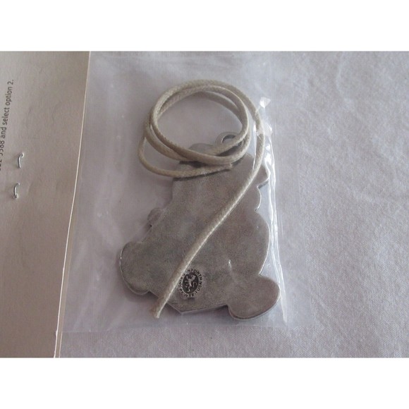 Longaberger SANTA BEAR Danforth Pewter USA Tie On Christmas Holidays USA Made - Picture 7 of 11